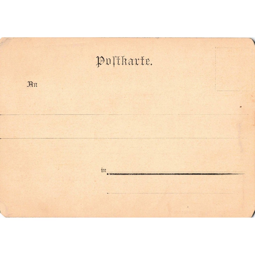Antique Gruss aus Steinschönau Postcard Jos Hentschel Leipa Bohemia Czechia - Picture 2 of 2